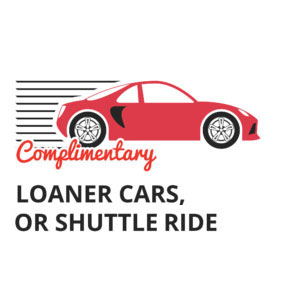 We offer free loaner cars to customers.
